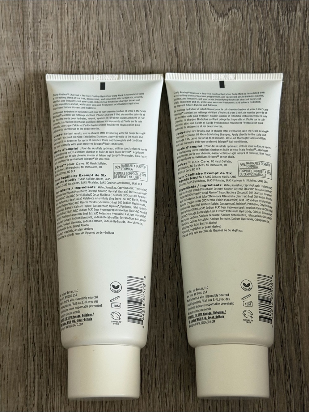 Briogeo Scalp Revival Scalp Mask Tubes lot of 2 sealed - Picture 2 of 3